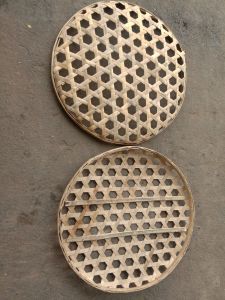 Ancak silang ancak kurungan ayam jago bangkok diameter 75x75cm bahan full bambuanyaman sangat rapih dan halus bahan full bambu