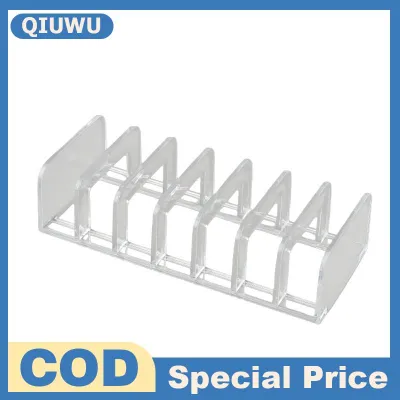 QIUWU 14 CD Công suất Acrylic chủ Rack trong suốt tổ chức Lưu trữ cho máy tính để bàn âm nhạc kệ