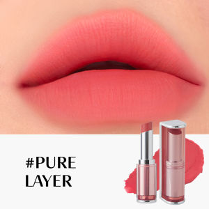 3CE Blur Matte Lipstick lightweight breathable comfortable airy texture blends and layers easily in one swipe for even color pay off for natural blur with no dryness or tightness