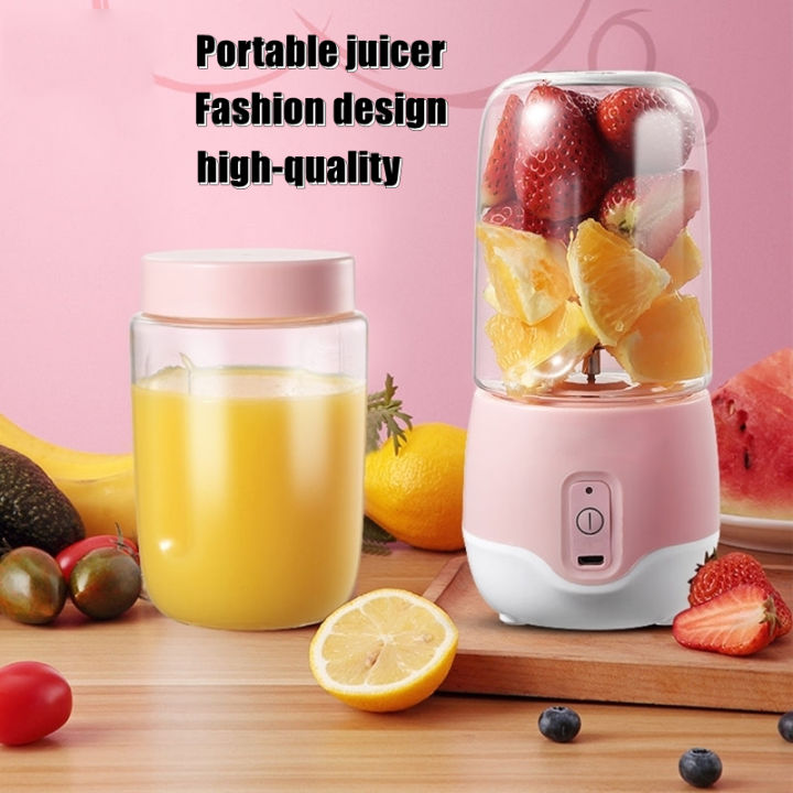 Portable Juicer blender Portable Blender Rechargeable Wireless Automatic Mini USB Juice Cup Blender Mini Blender for Fruit and Vegetables 300ml Lazada PH