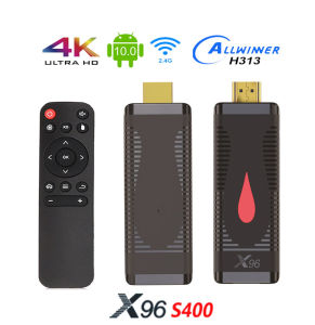 New X96 S400 TV Stick Android 10 Allwinner H313 Quad Core 2GB 16GB 4K 1080P 60fps H.265 2.4G Wifi Youtube TV Box Dongle Smart Media Player