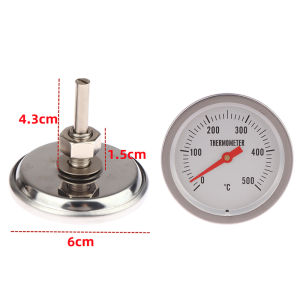 LEI Stainless Steel BBQ Bimetal Thermometer Meter BBQ Food Cooking Meat Gauge Kitchen Professional Tools Accessory 0-500℃