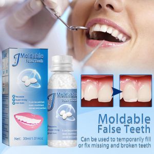 LY Temporary Tooth Repair Moldable Tooth Solid Gel Adhesive Fake Teeth Makeup Moldable False Teeth For Women Men Oral Care Products Photography Makeup Or Temporary Fillings