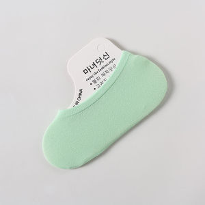 Fin Fin ถุงเท้าข้อเว้า ถุงเท้าแฟชั่น ถุงเท้าคัชชู ถุงเท้าผู้หญิง สีดำ เนื้อ เทา มีซิลิโคนกันกัด กันลื่น กันหลุด sock-003