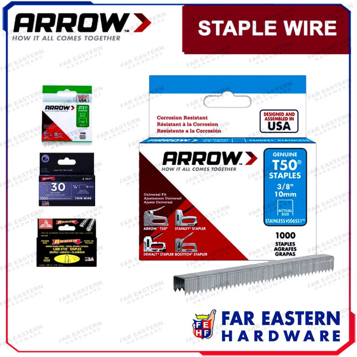 ARROW Staple Wire JT21 T25 T50 T30 T75 Staples Wires Lazada PH