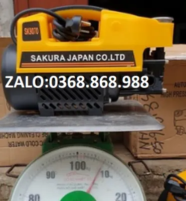 Máy bơm xịt rửa xe áp lực cao Sakura 2500w máy bơm xịt rửa xe áp lực cao mini +Tặng bình xà phòng
