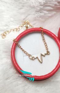 Gelang Tangan Titanium Asli Anti Karat dan Luntur Gelang Aksesoris Bella bling Model Rantai Nori Bonus Kotak Perhiasan - SCS Indonesia