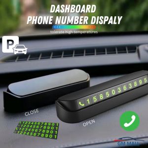 CAR PHONE NUMBER DISPLAY Dashboard Temporary Contact Double Parking Plate Nombor Contact Number Emergency Parking
