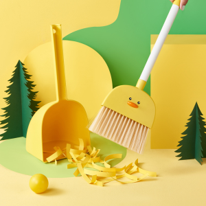 Mainland Set Sapu + Pengki Mini Aesthetic Broom Set Dustpan Set Sapu Pengki Gerigi Alat Pembersih Lantai Rumah HSB646