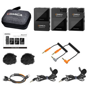 COMICA BoomX-D Wireless Lavalier Microphone Support Internal Recording for Cameras Camcorders Smartphones