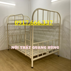 Giường tầng sắt ống tròn cao cấp giao nhanh freeship hcm