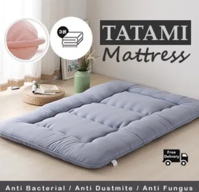 Tatami Foldable Futon Mattress ★ 3-Fold Tatami Style ★ Anti-Bacterial & Space-Saving
