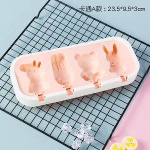 Khay làm kem khuôn làm kem silicone khuôn kem que bộ đồ dụng cụ làm kem cho bé -Lumbley