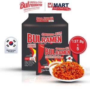 BUL RAMEN Original - Stir-Fried Ramen with Artificial Hot Spicy Chicken Flavor 137.8g x 5pcs