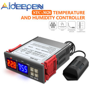 Original Aideepen Digital STC-3028 AC110-220V Temperature Humidity Controller Thermostat Sensor
