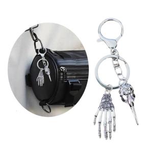 Fashion Gift Metal Keychain Bird Head Skull Hand Key Chain Friend Lover Key Holder Backpack Pendant Decors
