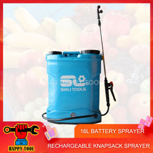 Portable 16L Rechargeable Knapsack Battery Sprayer Spray Chemical Water Mist Air Blow Pressure Pump Bateri Pam Racun
