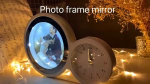 Jam Cermin Frame Foto Custom Kado Unik Hadiah Gift Keren Murah