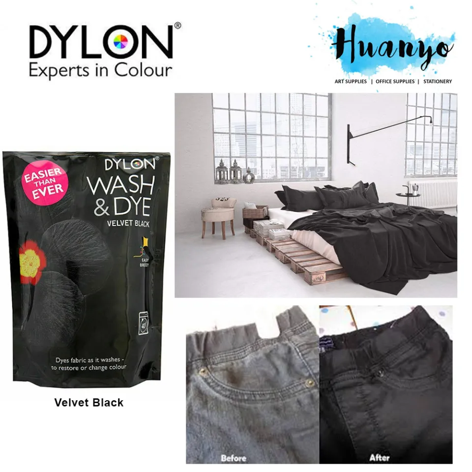 Dylon Machine Wash Dye Fabric Dye 350G (Velvet Black Chocolate