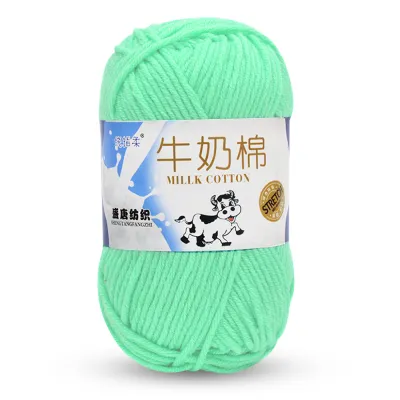 ไหมพรมคอตตอน 5ply ไม่ระคายผิว เหมาะกับการถักงานที่เกี่ยวกับเด็กเล็ก ไหมพรม50กรัม
