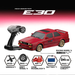JDD[Fast Delivery][Original Available] 1/16 Proportion remote control car 4×4 2.4Ｇ high speed Drift Racing Lithium battery charging R BMW Light car model　