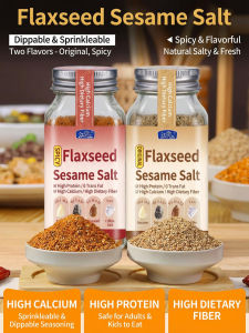 Flaxseed Sesame Salt Seasoning Organic Flaxseed and Sesame Salt Seasoning Mix Roasted Ground Flaxseed with Toasted Sesame and Sea Salt