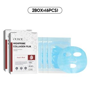 OUHOE คอลลาเจนมาส์ก Collagen Firming Mask มาส์กคอลลาเจน แผ่นมาร์คหน้า ให้ความชุ่มชื้นและกระชับผิว ช่วยให้ผิวกระจ่างใส ต่อต้านริ้วรอย คอลลาเจนกระดาษมาส์กหน้าผิว แผ่นมาส์กคอลลาเจนบำรุงผิวหน้าลดเลือนริ้วรอย