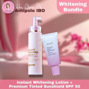 Her Choice Ph Whitening Bundle Instant Whitening Lotion 150ml bundled with Tinted Premium Sunshield SPF50 50g