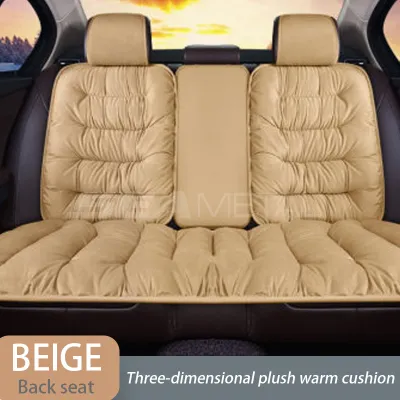 SEAMETAL Car Seat Cover Plush Front Rear Seat Pad Car Seat Cover Luxury Auto Interior Protection Accessories