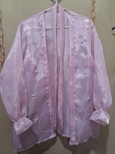 (Outer Saja) Ameera Bridesmaid Dress Kondangan Muslim Organza Outer Premium Kimono Outfit Baju Kondangan Wisuda Lamaran All Size