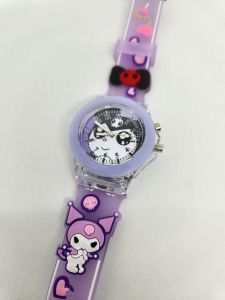 [DK] JAM TANGAN ANAK KARAKTER DIGITAL LAMPU BANYAK WARNA SANRIO KUROMI MELODY CINNAMAROLL 619