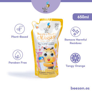 Beeson 650ml Refill Pack Pencuci Sabun Botol Aksesori Buah & Sayur / Liquid Cleanser Bottle & Fruit 奶瓶蔬果清洁液 22030 22031