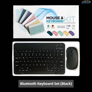 [SG Seller]Pas Color Bluetooth Keyboard & Mouse Set Wireless 5.3 Quiet Typing Portable Slim Keypad for