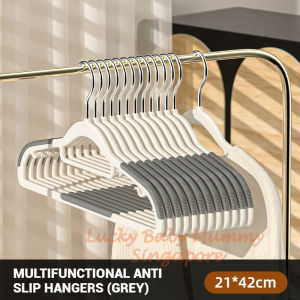 Multifunctional Anti Slip Hangers Thickened Non-Slip Clothes Plastic Hangers Households/ Local Stock