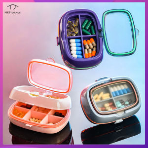 HKStorage Portable Medicine Box Storage Pill Organizer Pill Case for travel