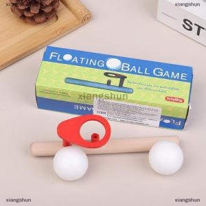 [COD] xiangshun Wooden Suspension Ball Blower Sports Foam Balls Floating Kids Blow Pipe And 2 Balls Game Stress Reliever Balance Blowing Toy
