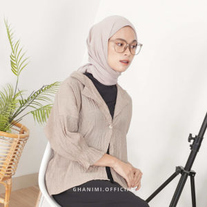 Ghanimi - Naomi Blazer / Jas Crinkle / Blazer Polos / Blazer Kerja / Blazer Santai / Blazer Formal Casual / Blazer Timeless / Blazer 3/4