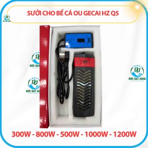 Sưởi Ou Gecai HZ-Q5 300-500-800-1000-1200w cho bể cá cảnh bảo hành 6 tháng