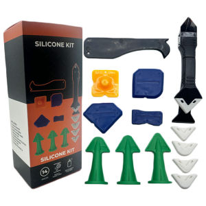 Stainless Steel Caulk Remover Scraper Tool Remove Old Silicone Sealant & Structural Adhesive for Bathroom Kitchen Tile Gap Renovation