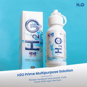 ♥ CANTIKA ♥ Cairan softlens H2O  60ml pembersih softlens