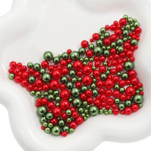 200-1000ชิ้นขนาดผสม3-8มม. ลูกปัดไม่มีรูมุกหลากสีกลม DIY สำหรับทำเครื่องประดับงานฝีมือตกแต่งบ้านเล็บ