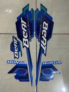 stiker striping honda beat karbu 2008 biru lis body standar berkualitas original