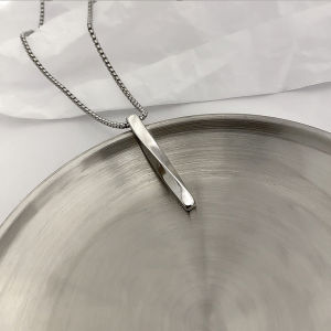 TERBARU KALUNG PRIA WANITA TITANIUM PREMIUM RANTAI LIONTIN BALOK TERLARIS