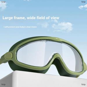 [COD] folp Kids Swimming Goggles Big Frame Anti-fog Waterproof Childrens Swim Goggles Boys And Girls Multi-color To Choose