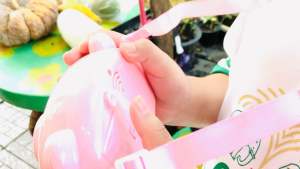 เครื่องทําฟองสบู่ บับเบิ้ล เครื่องเป่าฟองสบู่ ลายหมูสีชมพู