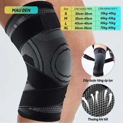 Băng quấn đầu gối Bó Gối Thể Thao Bó Gối Tích Hợp Dây Đai Trợ Lực Dùng Cho Bóng Đá Bóng Rổ