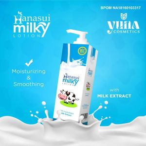 Hanasui Milky Hand And Body Lotion 240ml - Hanasui Gluta Milky Lotion BPOM - Lotion Susu Pemutih Kulit