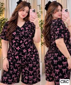 VNECK PLUS SIZE TERNO WITH SIDE POCKET COTTON SPANDEX FIT MEDIUM UP TO 2XL