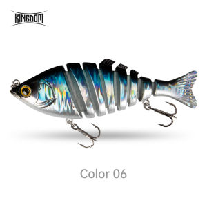 Kingdom Fishing Lures for Bass Trout Multi Jointed Swimbaits Slow Sinking Bionic Swimming Lures Bass Freshwater Saltwater Bass Fishing Lures Kit Lifelike Fishing