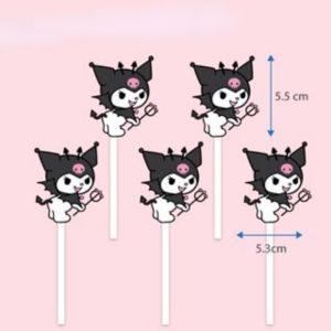 Ready Stock 3D Soft Clay Cake Topper Happy Birthday Day Anime Figures Gifts for Children Cartoon Sanrio Kuromi Doraemon Cake Decoration